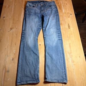 BKE Aiden Mens Straight Leg Jeans Medium Wash Denim Blue 29x30